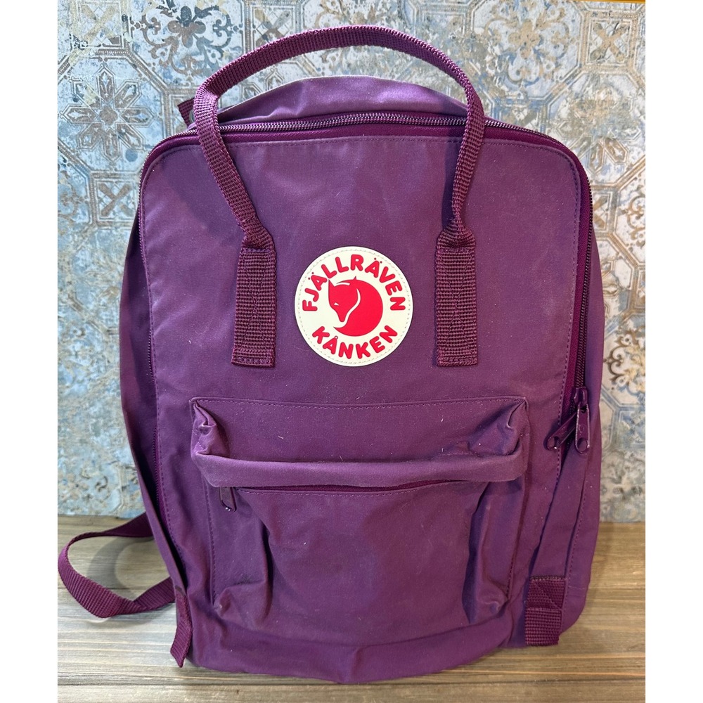 Fjallraven Kanken Backpack Classic Women One Size Purple Excellent